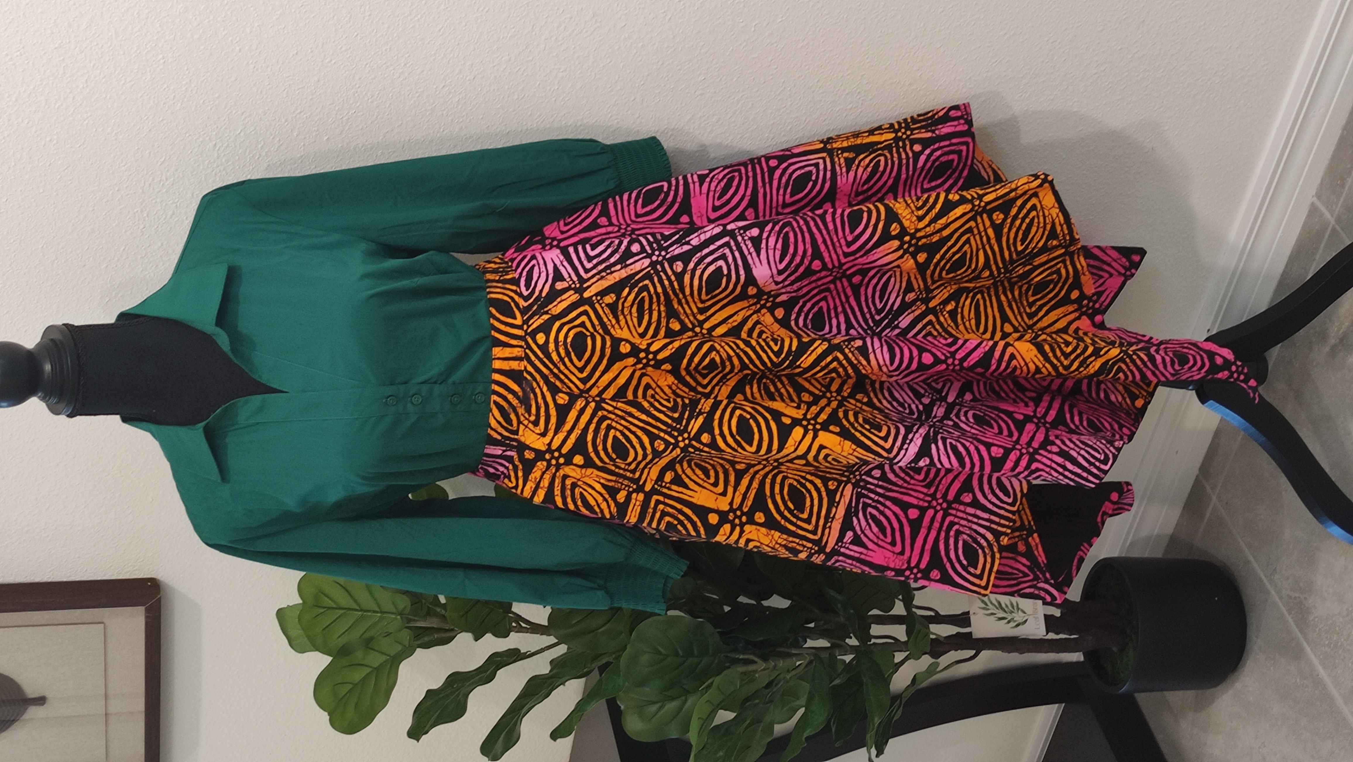 Bohemian Style Dress with Lace Top