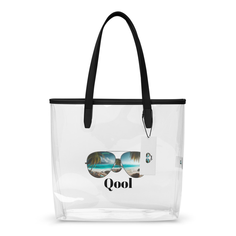 Qool DR Beach Clear tote bag