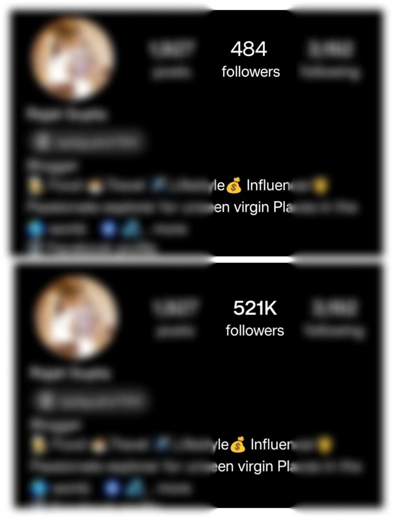 10 K MIXED FOLLOWERS 3000₹