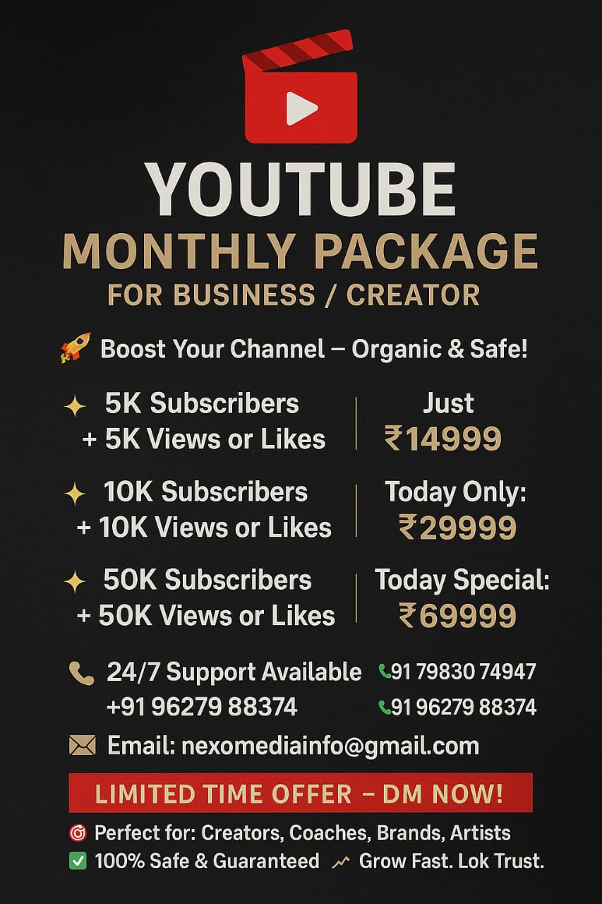 YouTube Monthly Package