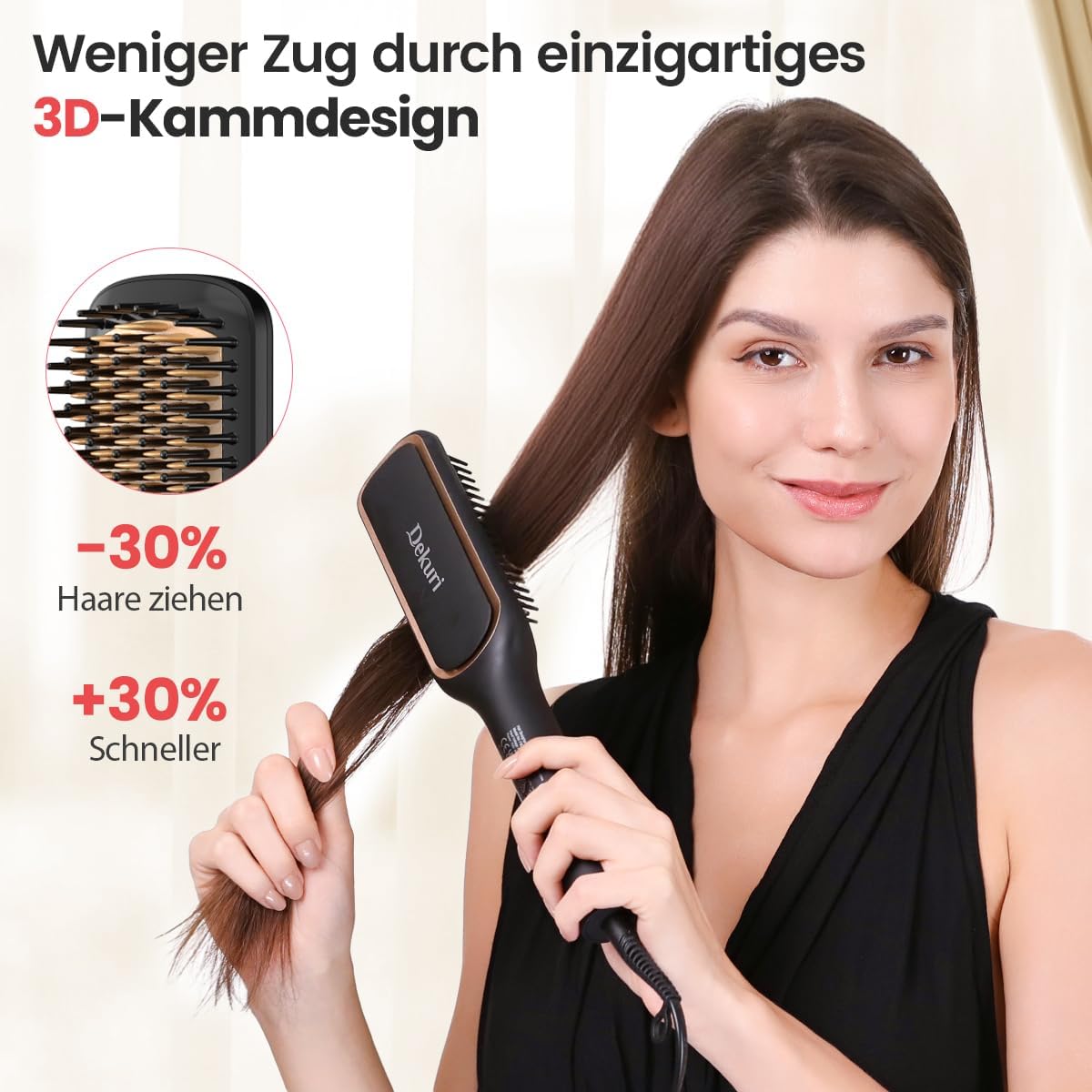 42mm Wide Hair Straightening Brush