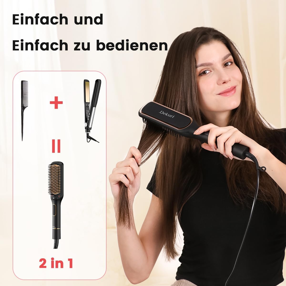 42mm Wide Hair Straightening Brush