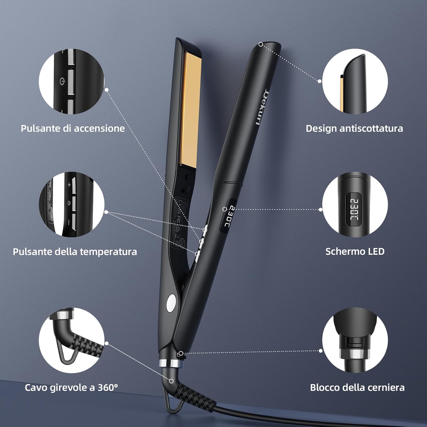 Product Title: 2-in-1 Hair Straightener & Curling Iron