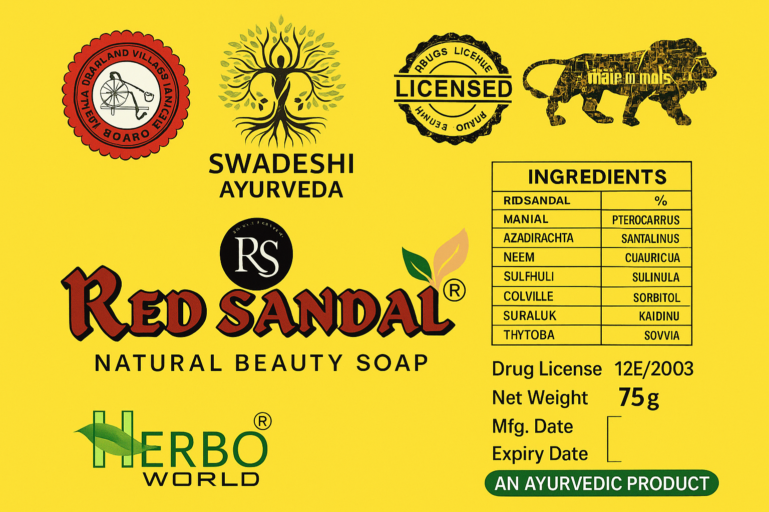 Red Sandal® Soap 75g Pack Of 5  "buy 5 red sandal soaps"- Get 1 Absolutely Free 