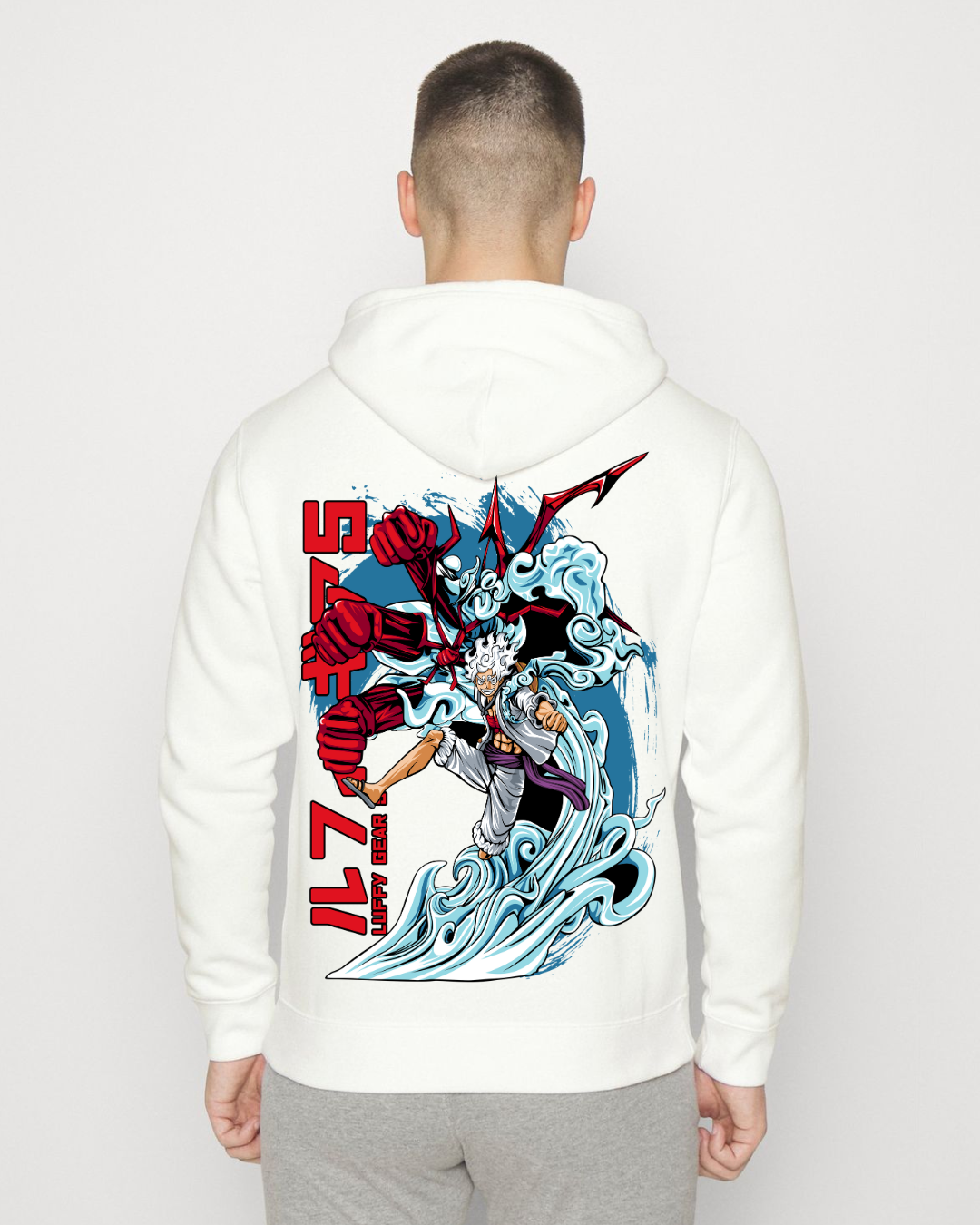 One Piece Gear 5 - Oversized Hoodie – White