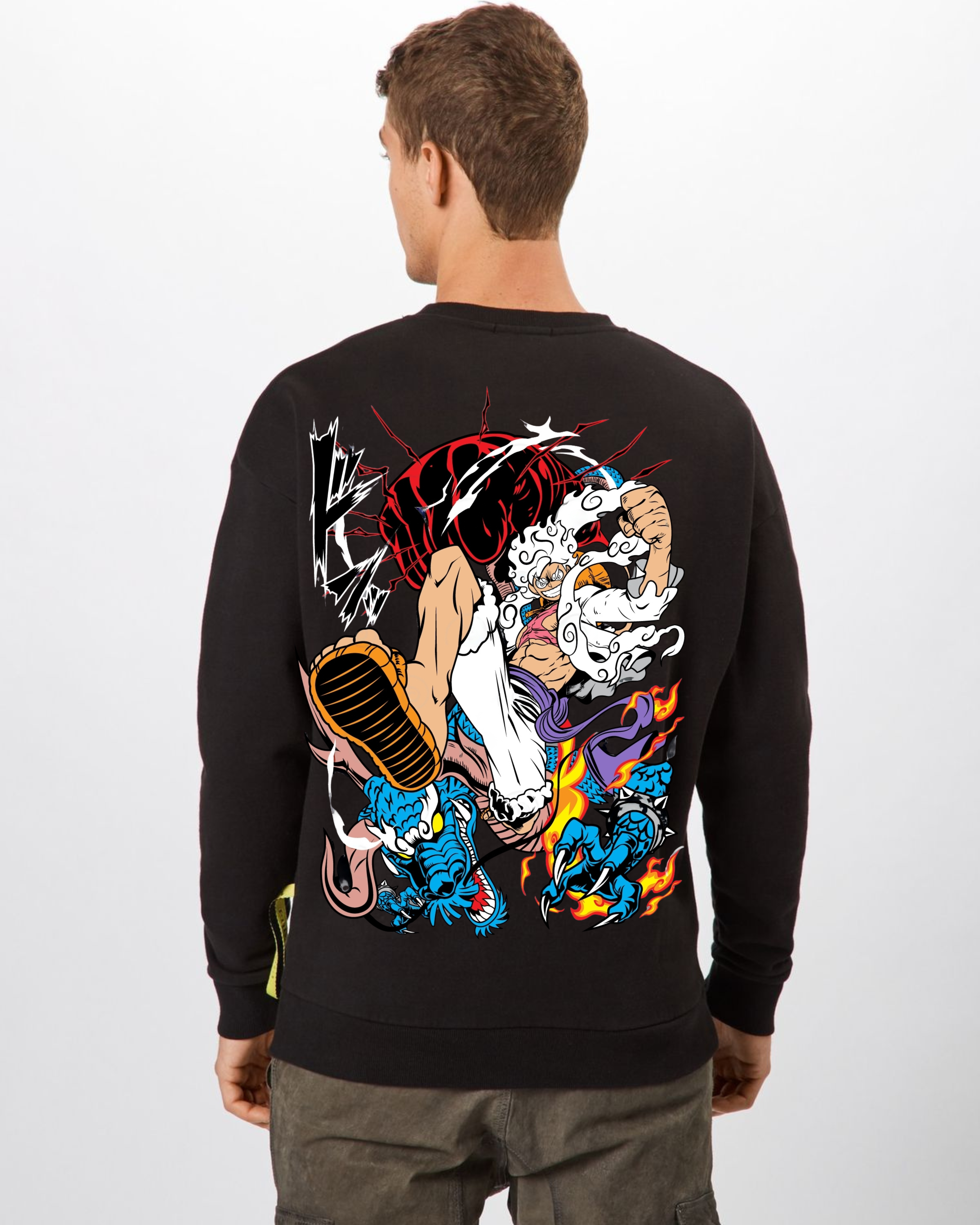 Anime-Inspired Graphic - oversized Sweatshirt