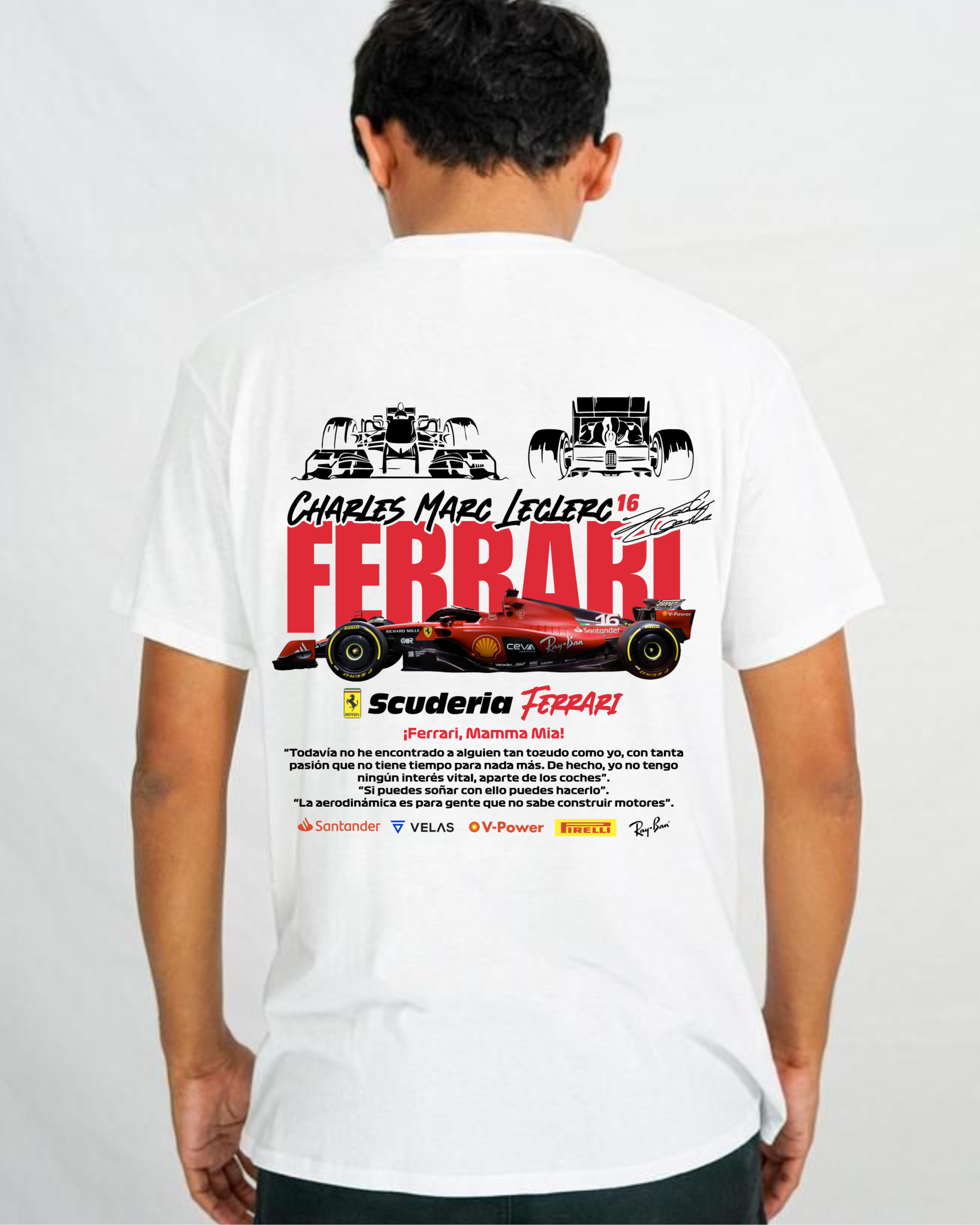 Charles Leclerc Ferrari F1 T-shirt