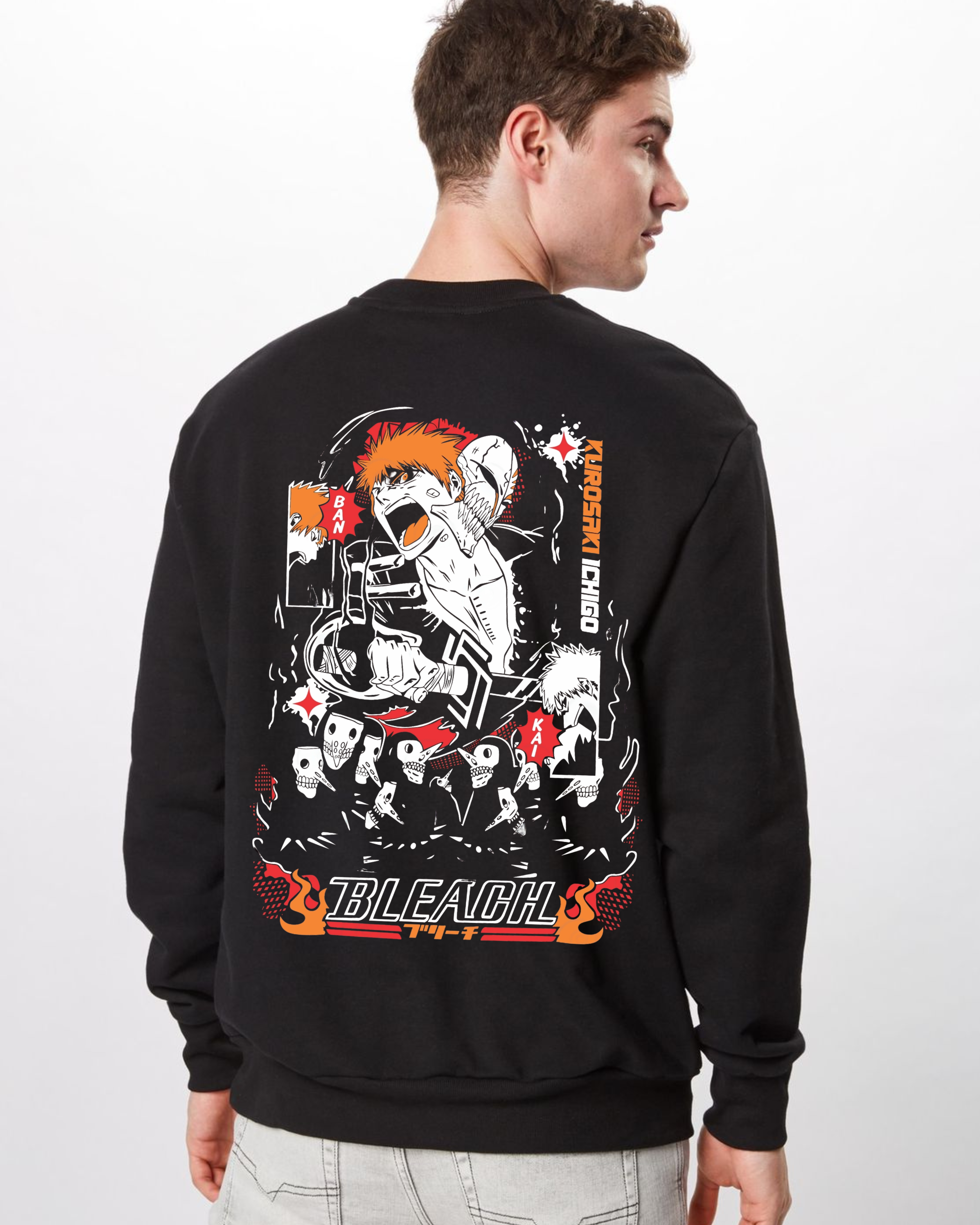 Bleach Anime Graphic -Oversized Sweatshirt