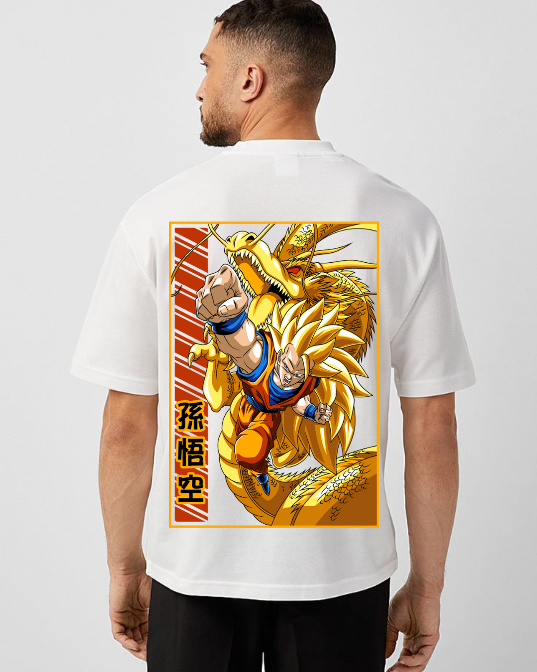Dragon Ball Super Saiyan Graphic Oversized T-Shirt