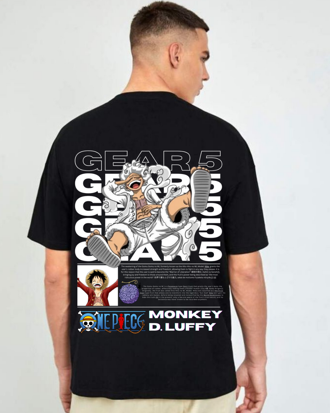 Gear 5 Monkey D Luffy oversized t-shirt