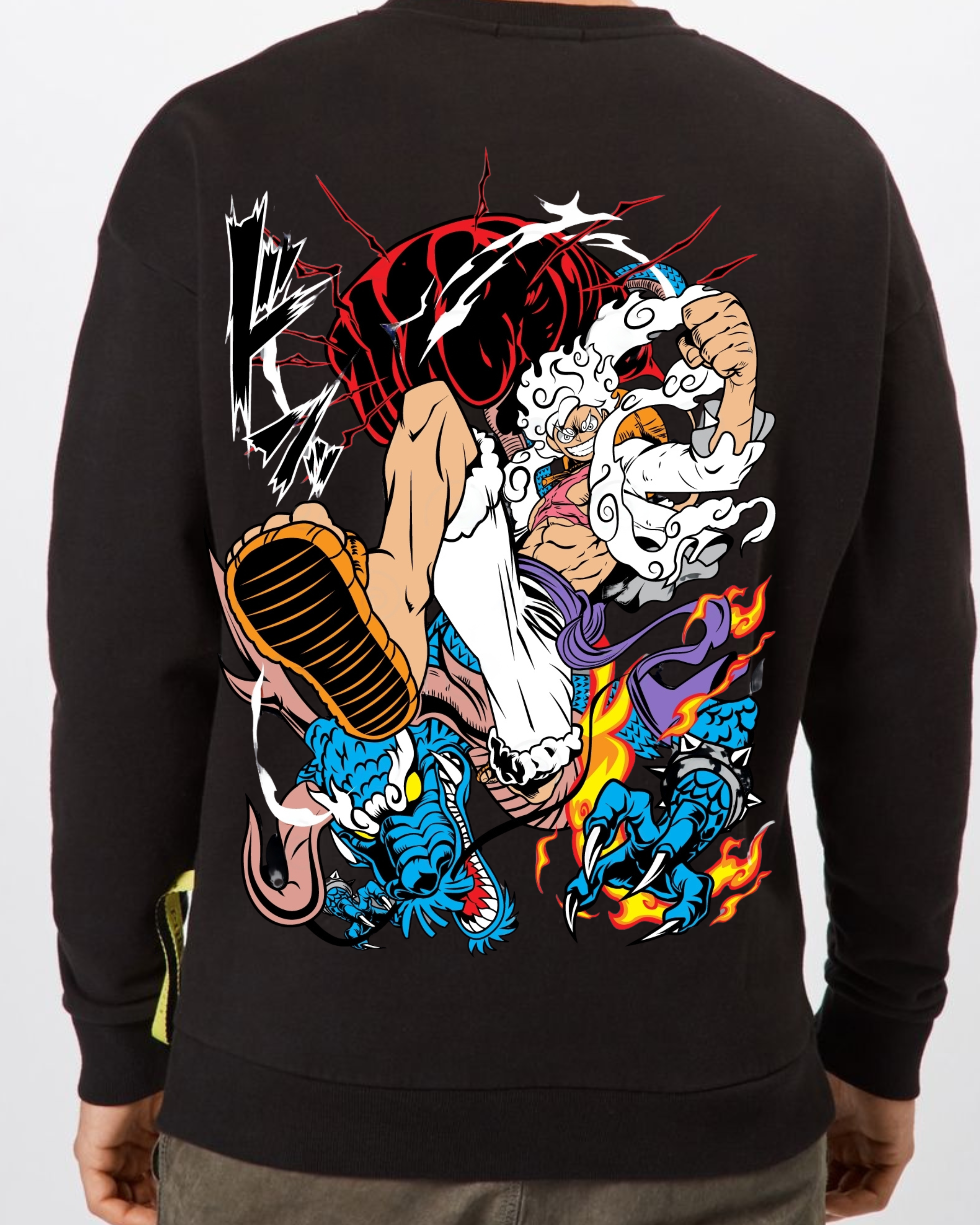 Anime-Inspired Graphic - oversized Sweatshirt