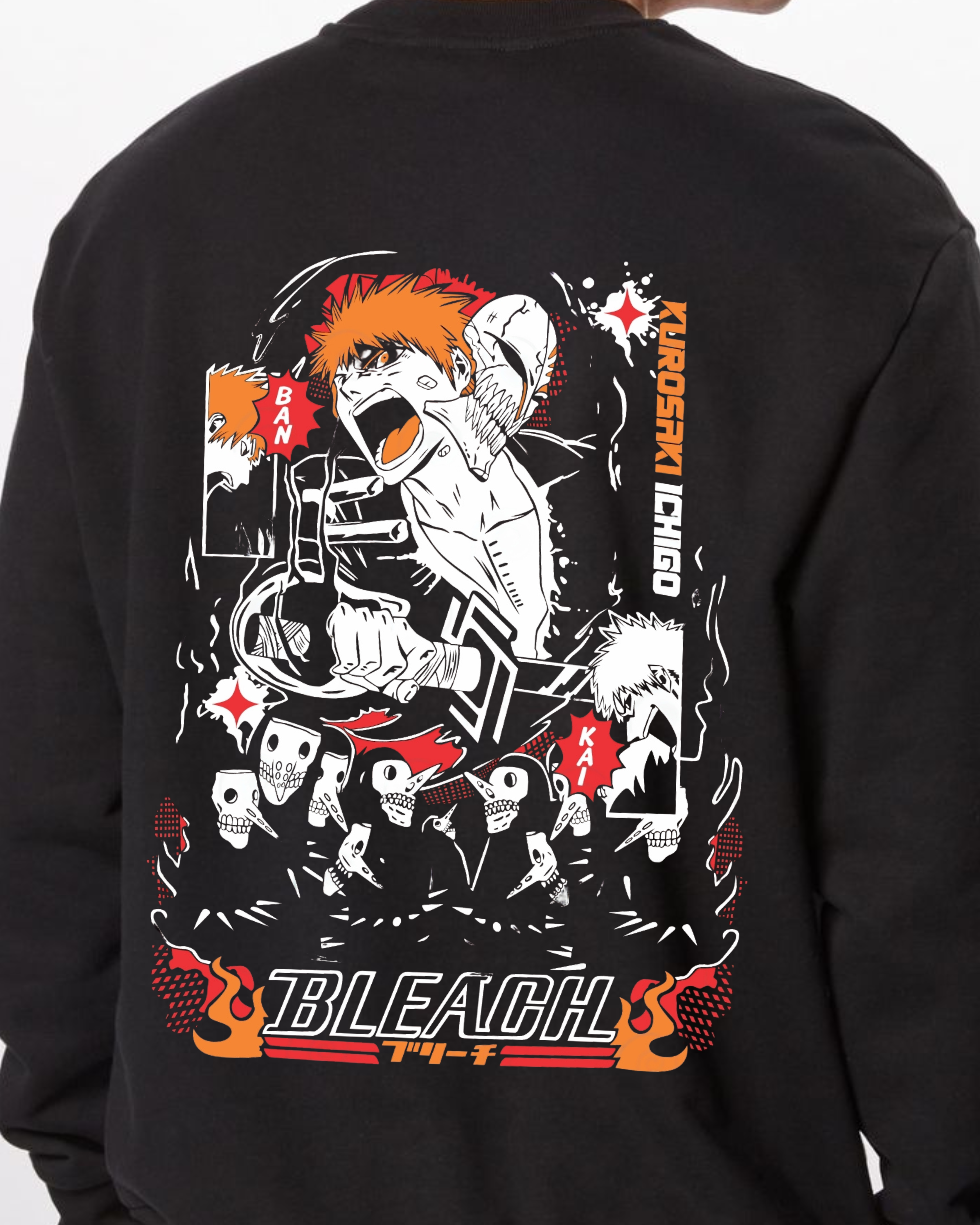 Bleach Anime Graphic -Oversized Sweatshirt