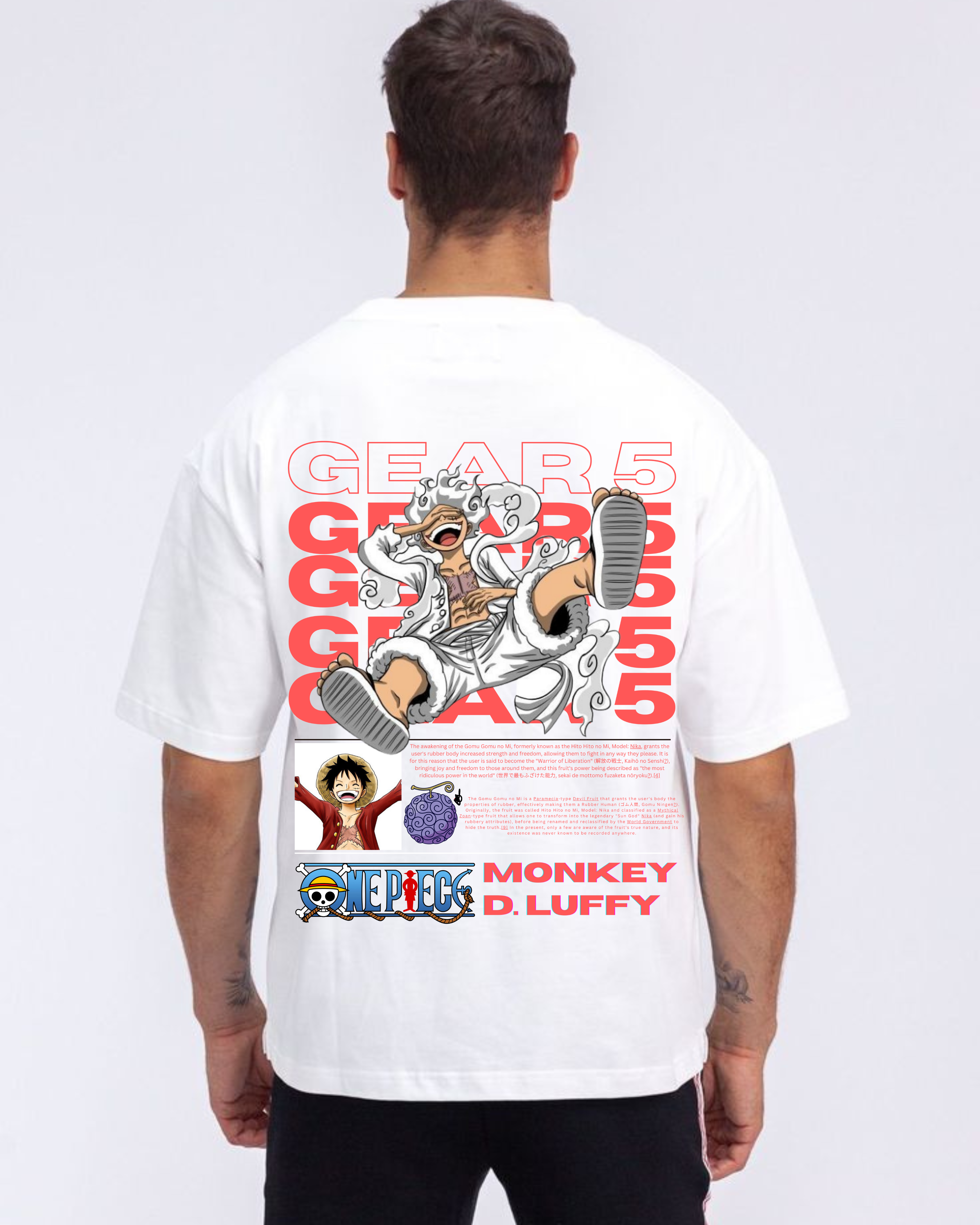 Gear 5 Monkey D Luffy oversized t-shirt