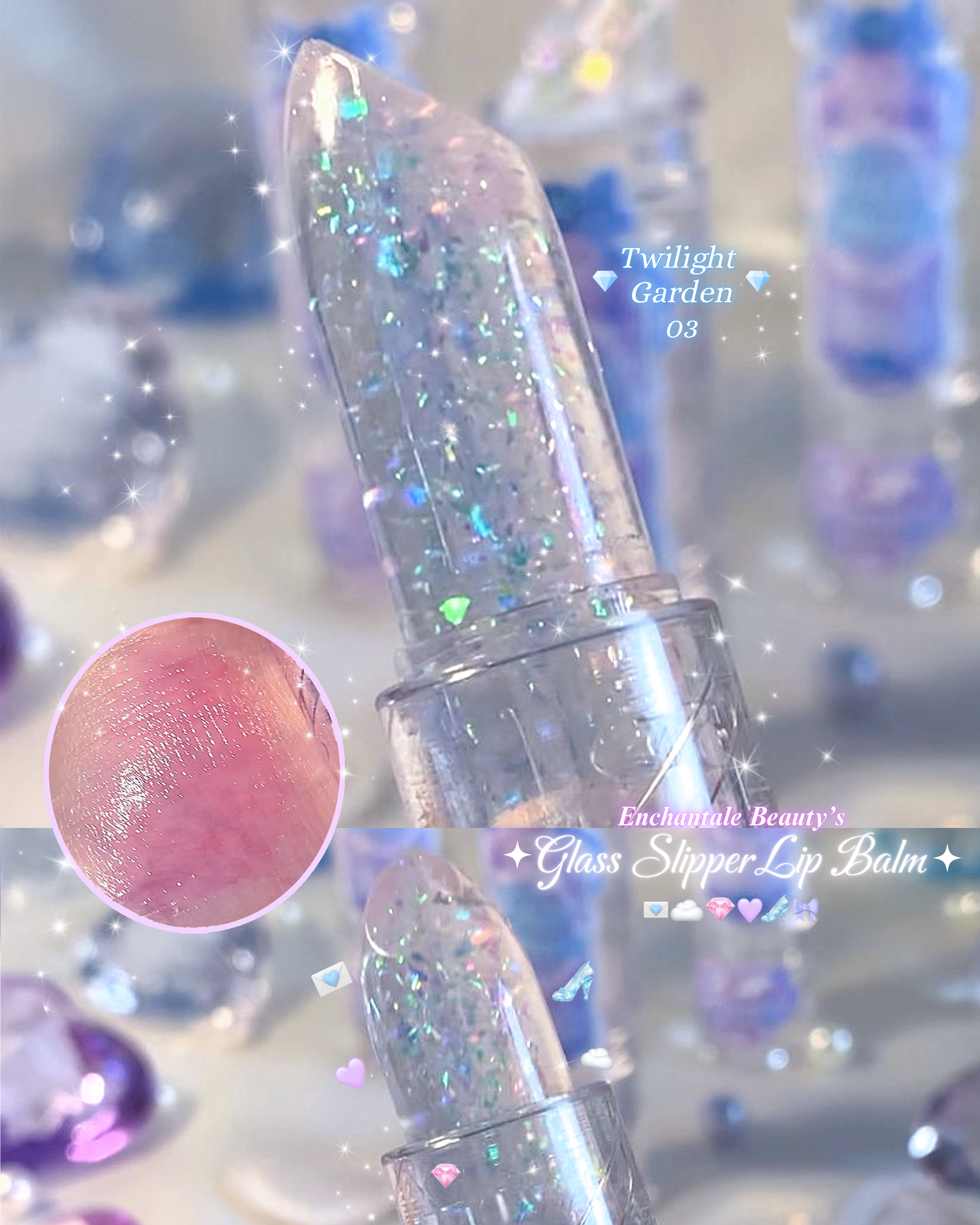 Glass Slipper Jelly Lip Balm 💎🍮✨