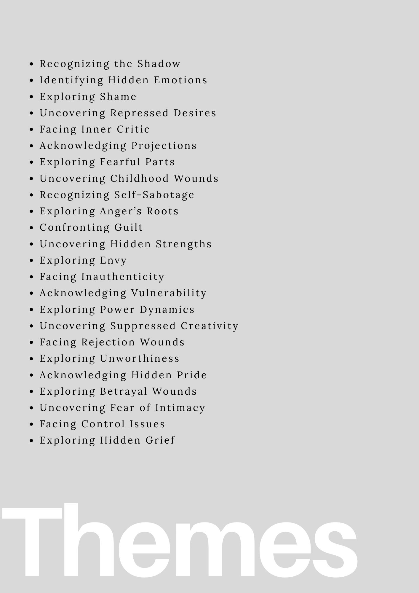 Shadow Work Visualizations