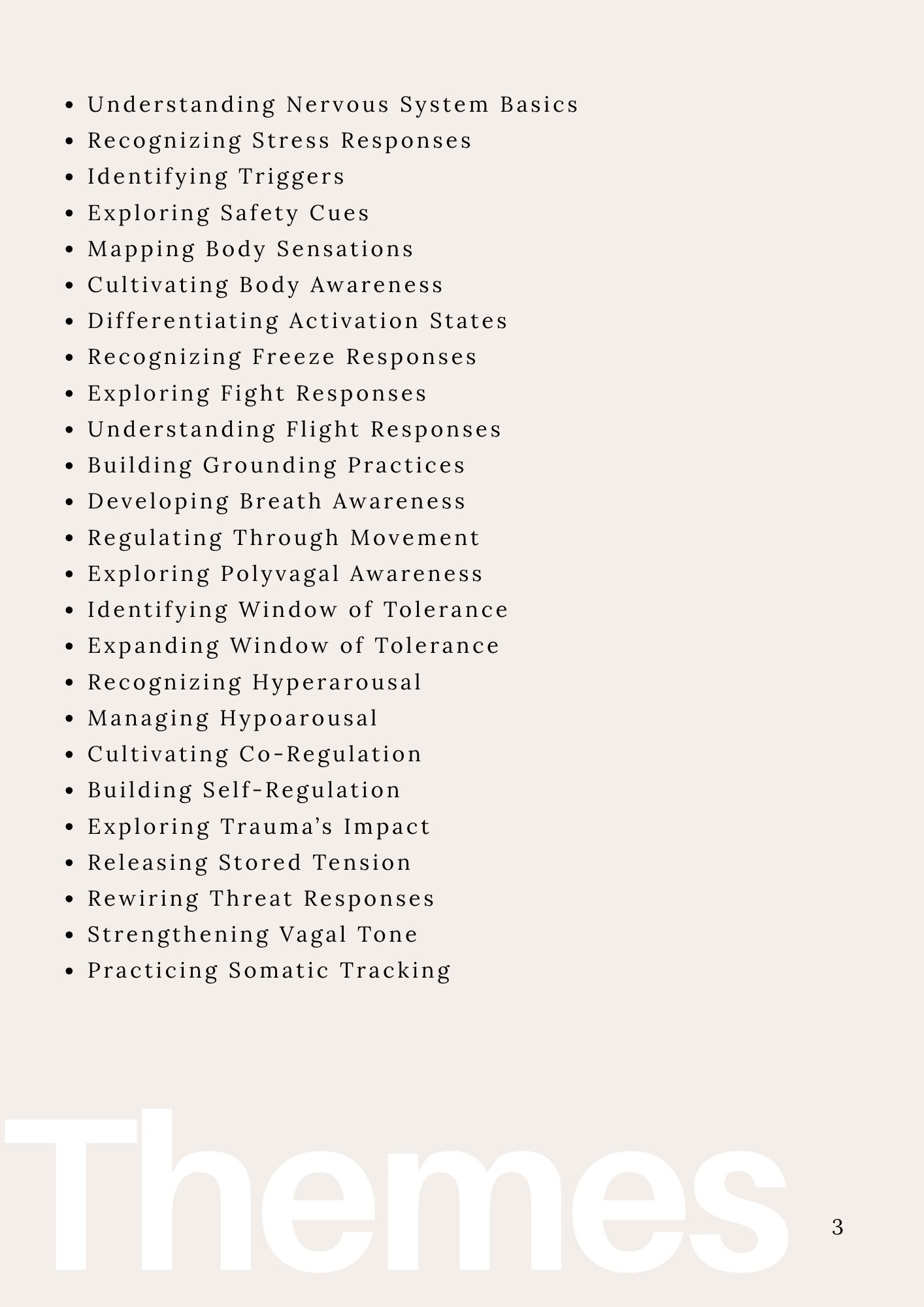 Nervous System Regulation Exercises