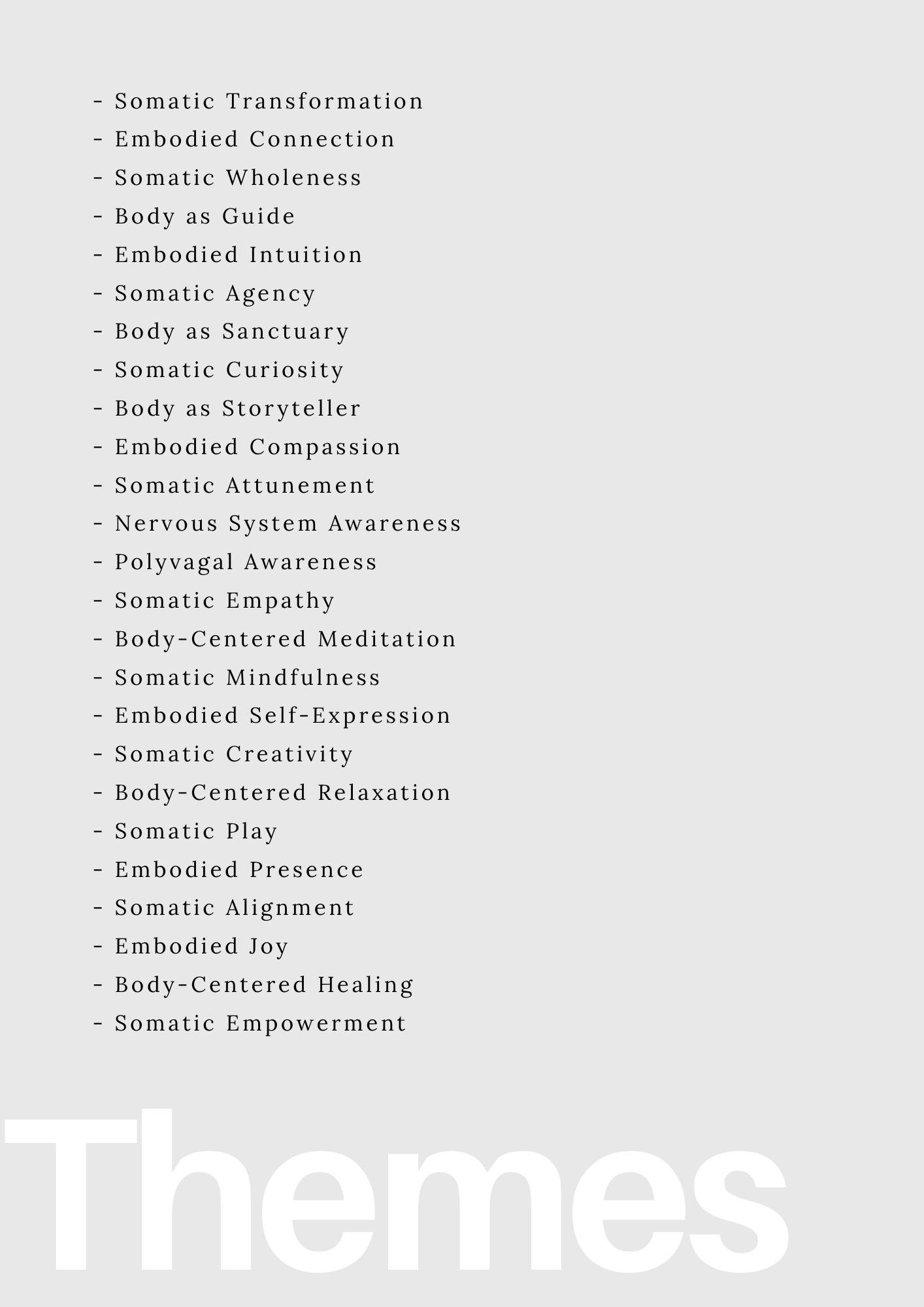 Mind Body Visualization