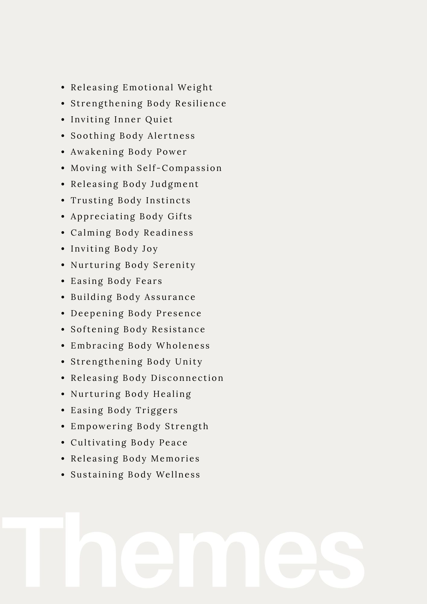 Trauma Informed Yoga Prompts