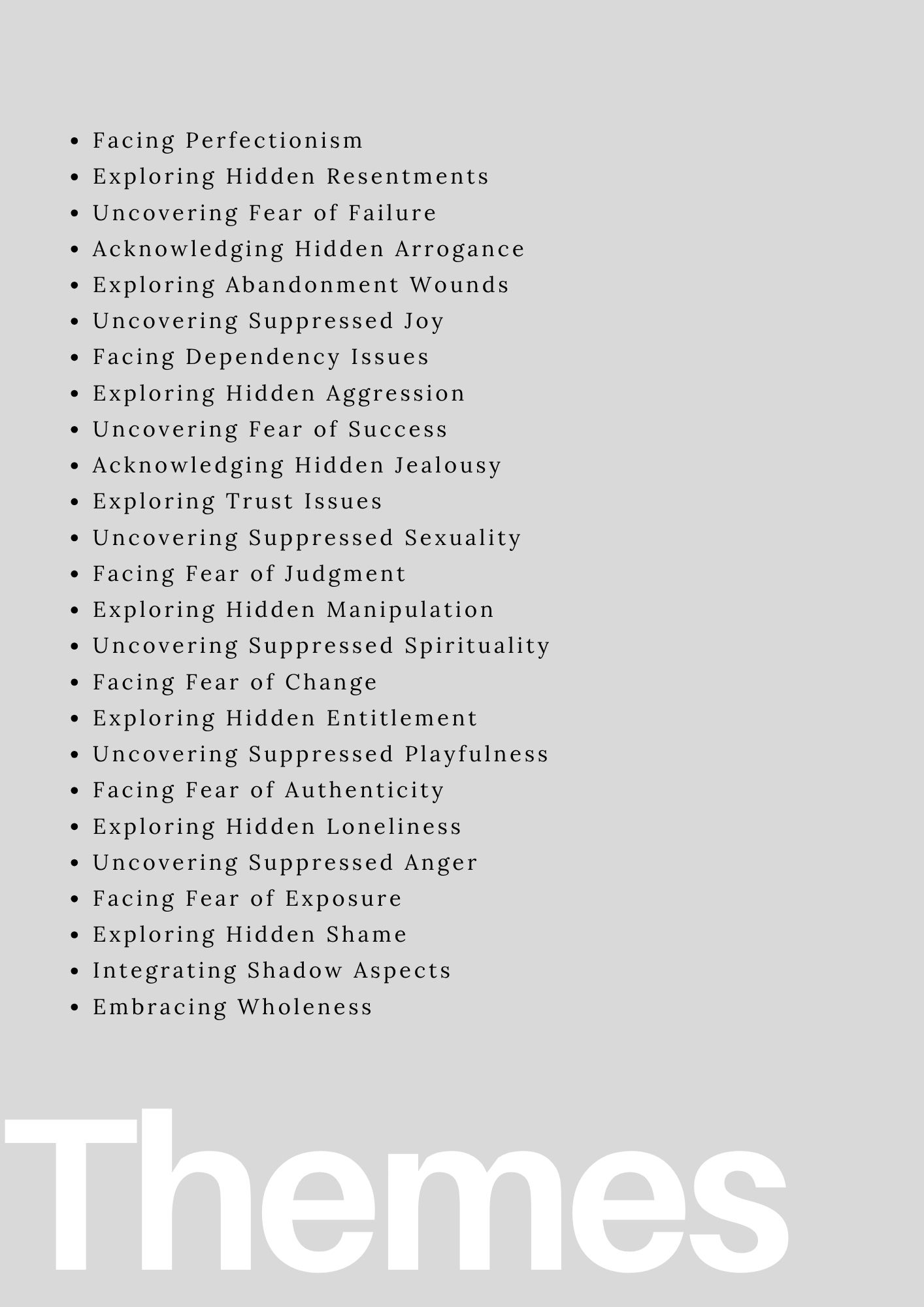 Shadow Work Visualizations