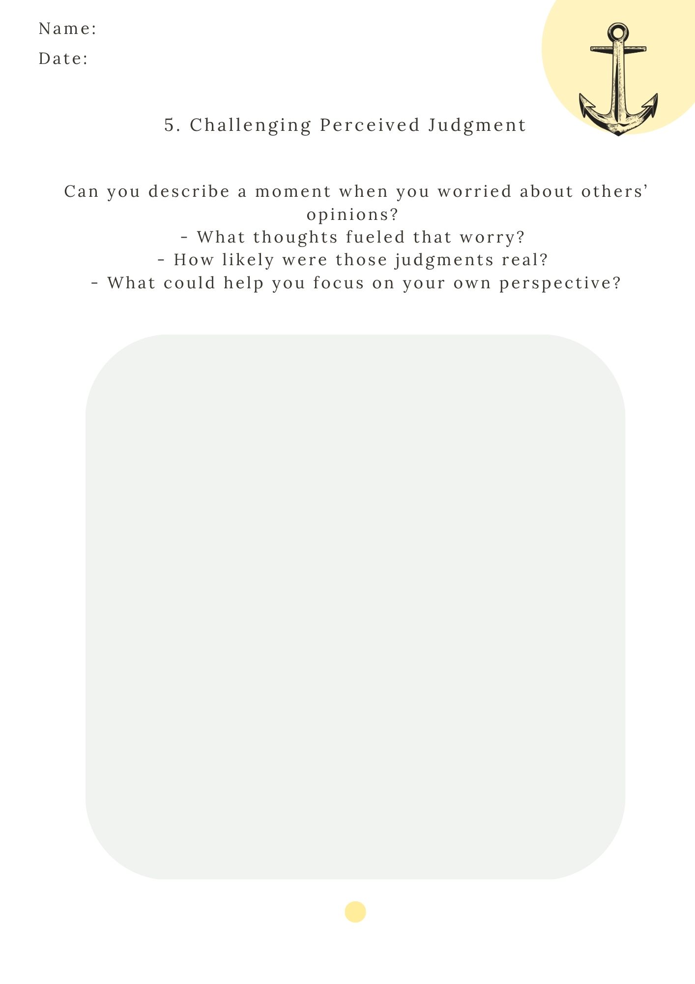 Social Anxiety Workbook