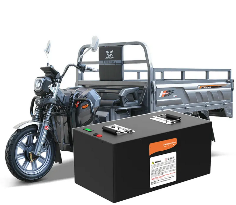 Axelium 48 Volt 100Ah Lithium Ferro Phosphate (LFP) Battery Pack For E-Rickshaws | Toto | Electric Three-Wheelrs | EV with 48V 15A Charger COMBO