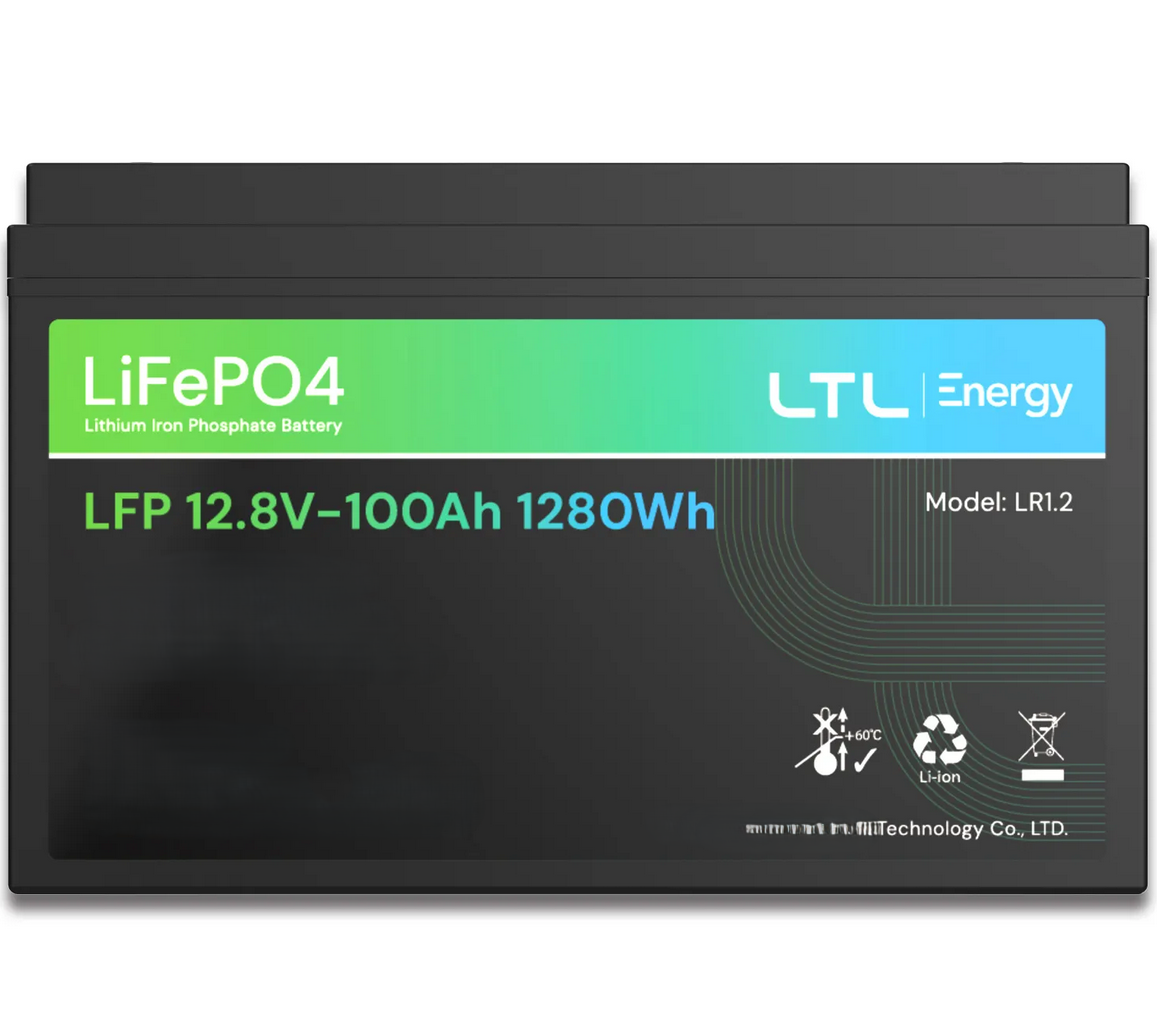 LTL 12 Volt 100Ah Lithium Ferro Phosphate (LFP) Battery Pack with Metal Case for Home & Office Inverters | UPS | SOLAR | EV