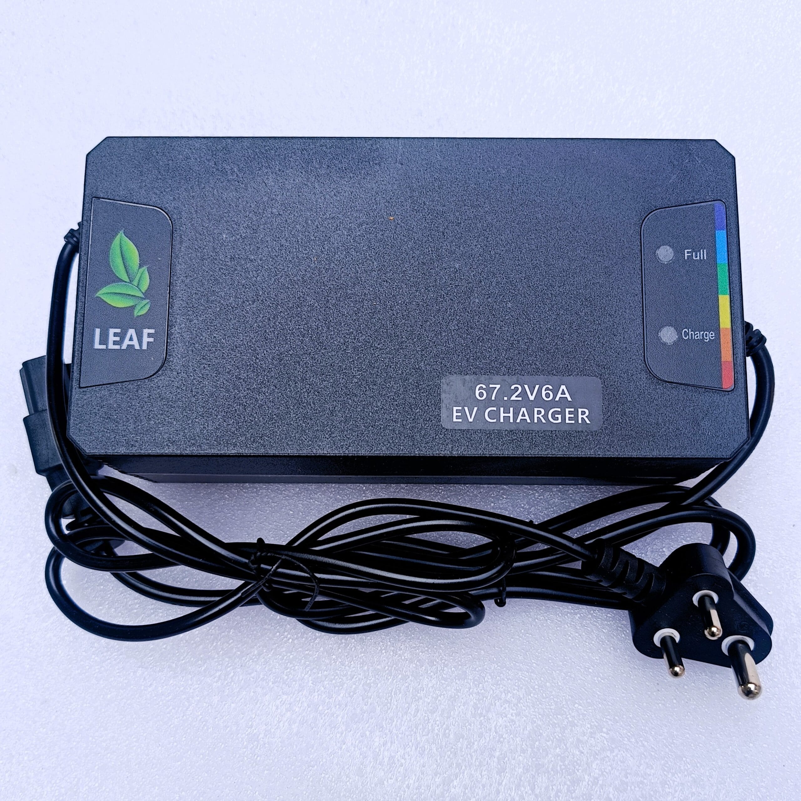 Leaf 60 Volt 6A EV Lithium Ion 16s Battery Charger for Electric Scooters, E-Bikes, EVs (67.2V) | Imported