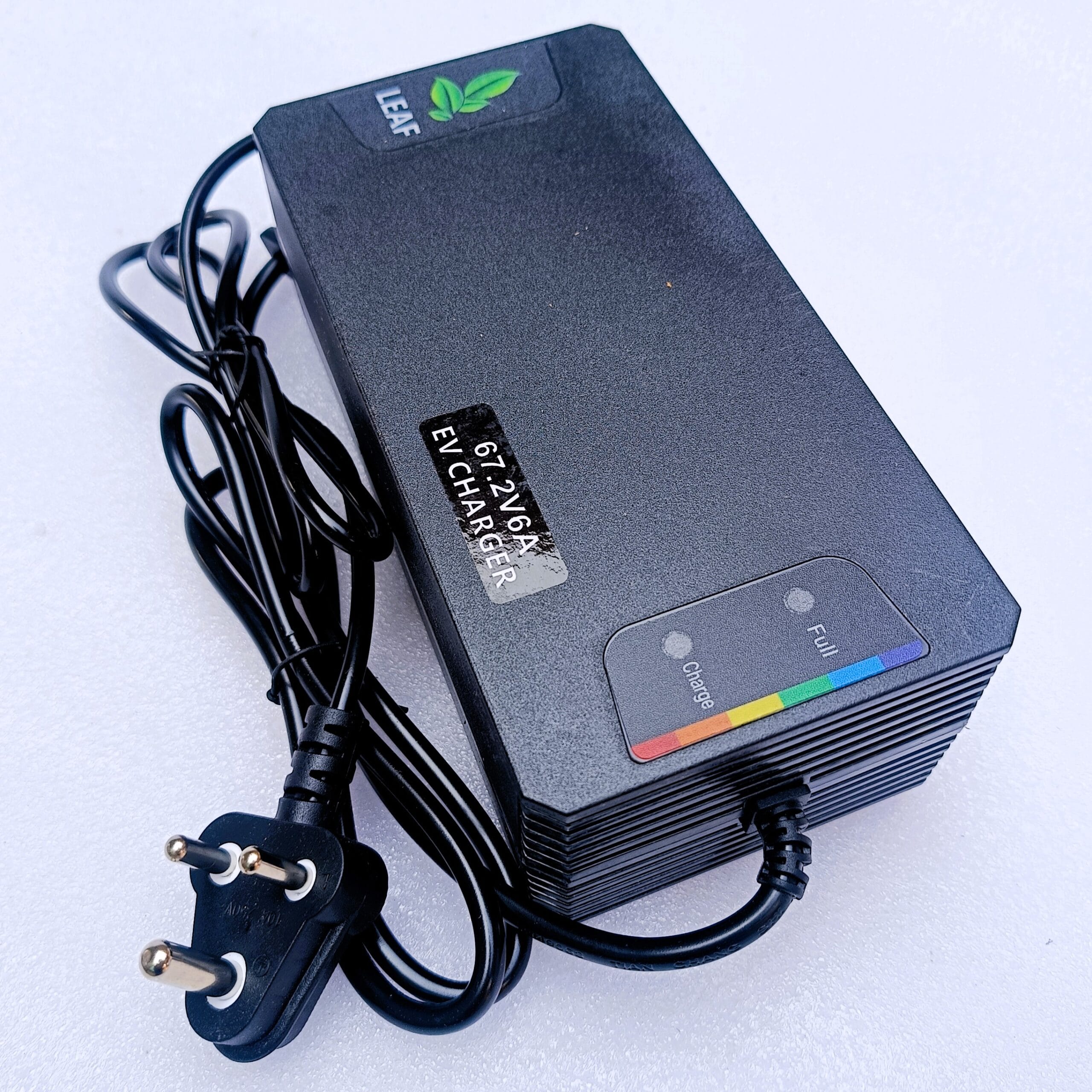 Leaf 60 Volt 6A EV Lithium Ion 16s Battery Charger for Electric Scooters, E-Bikes, EVs (67.2V) | Imported