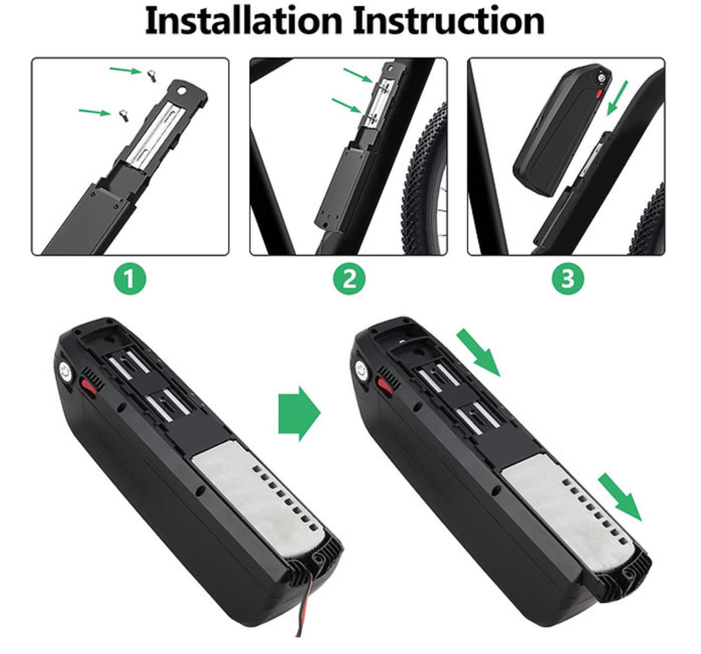 48 Volt 13.5Ah Lithium Ion Battery Pack for Electric Cycle | E-bike | Solar | EV