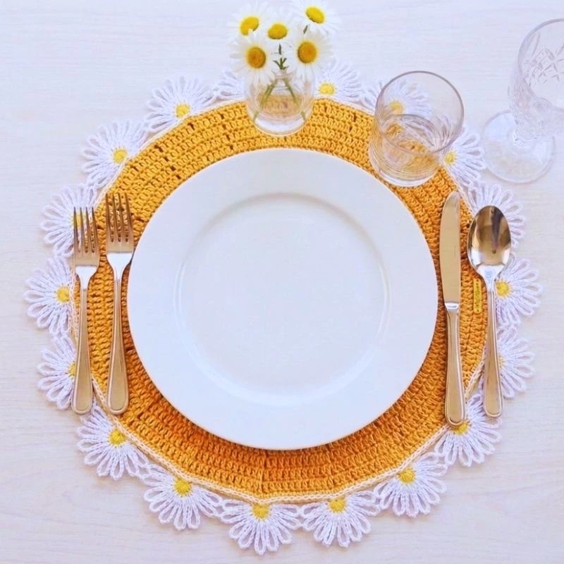 Jogo de Sousplat Jardim de Margaridas