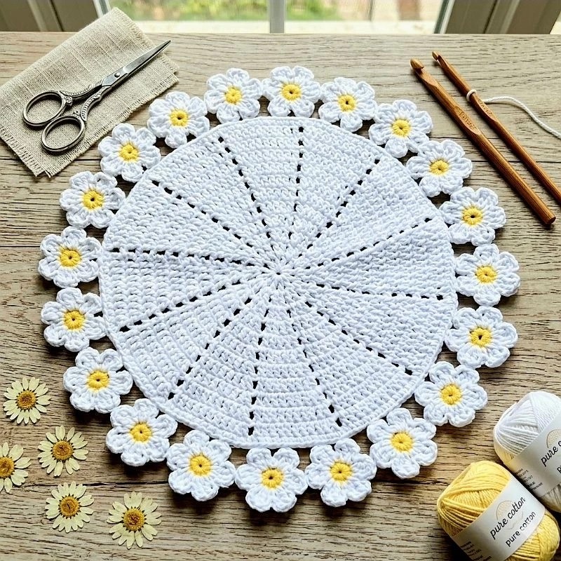 Jogo de Sousplat Margaridinhas