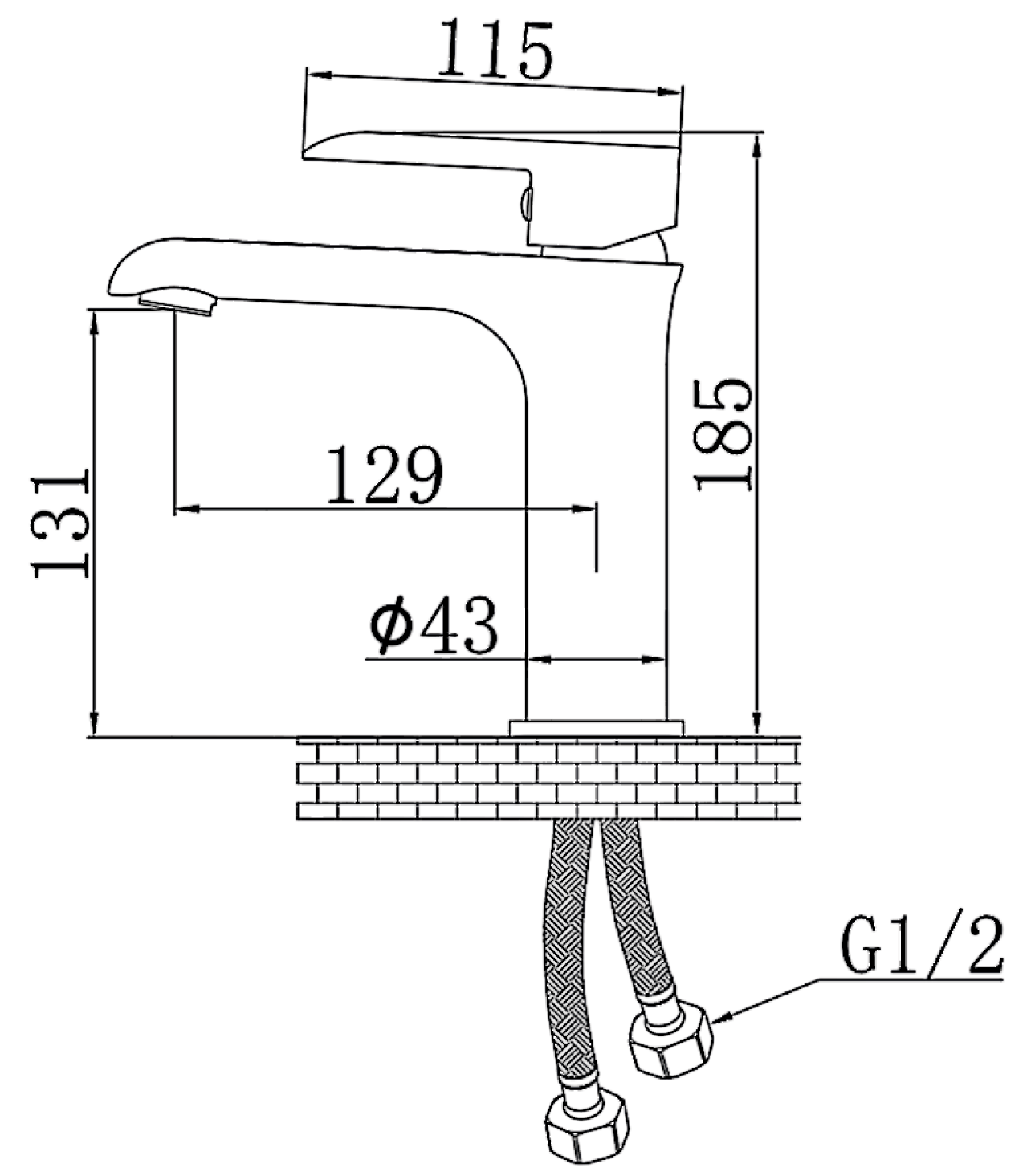 Grifo bajo Forma - black