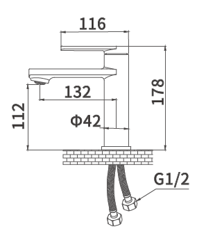 Grifo bajo Aura  - chrome