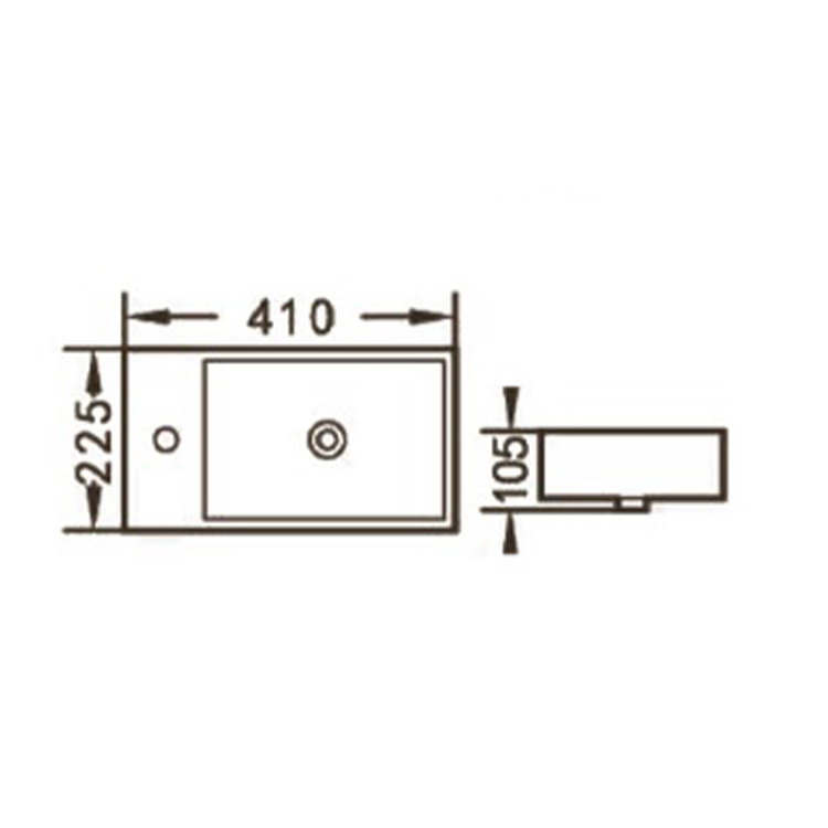 Bacha Recta UNO 4101