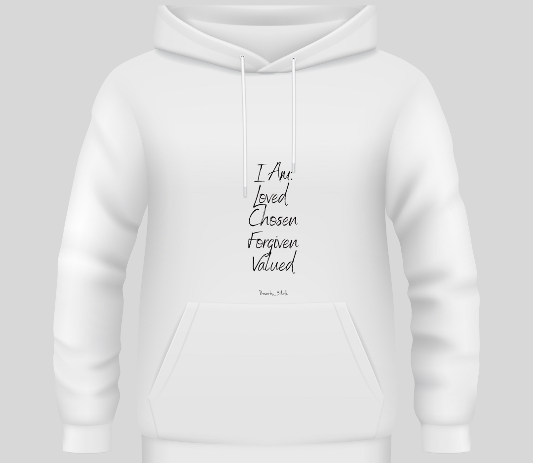 BE - White Hoodie
