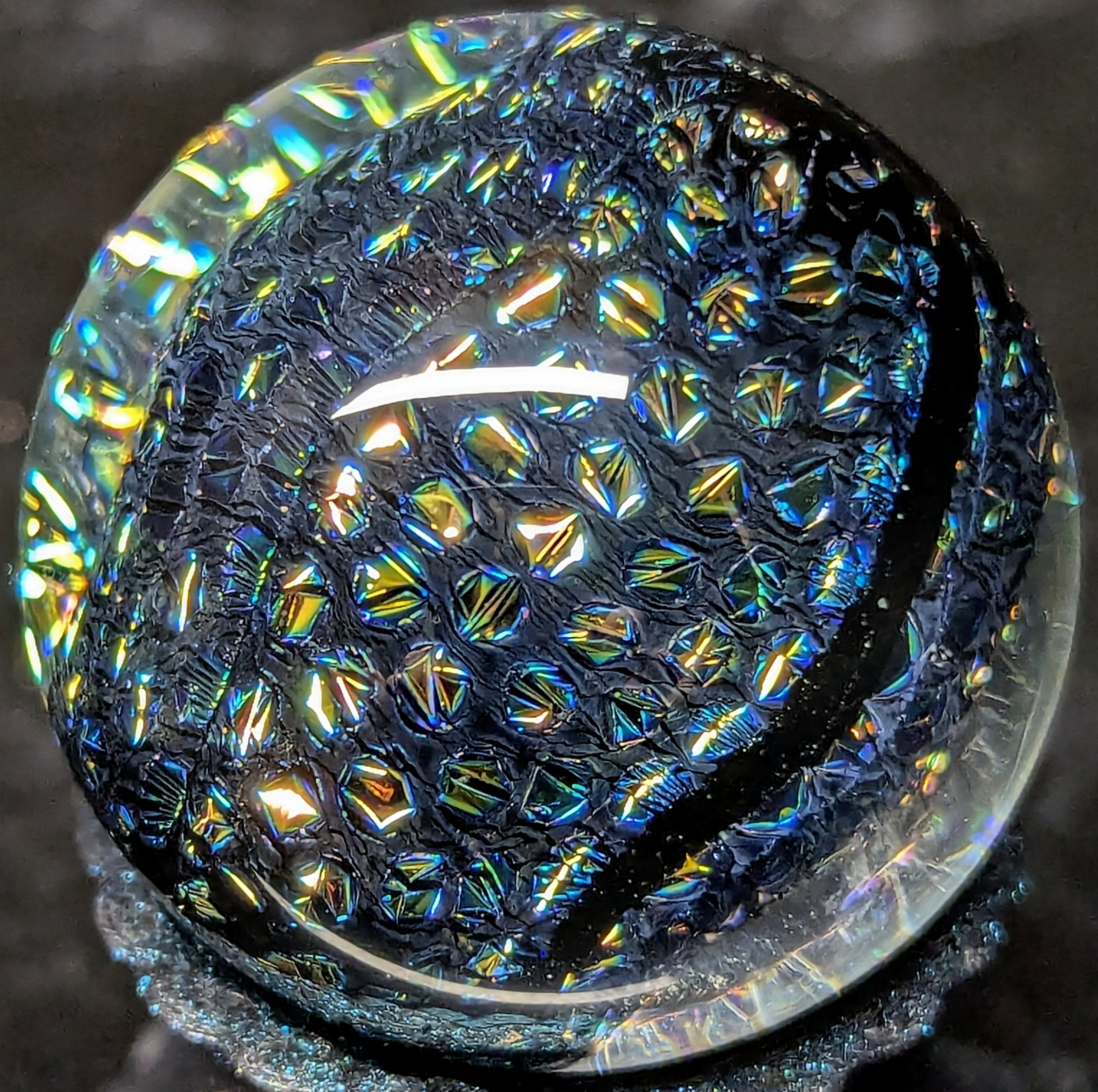 Black Disco Sparkle Ball (small dots)