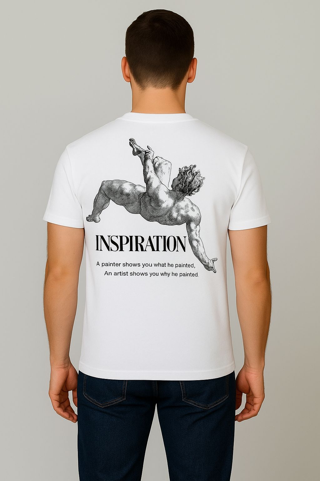 T-shirt blanc 'Inspiration'