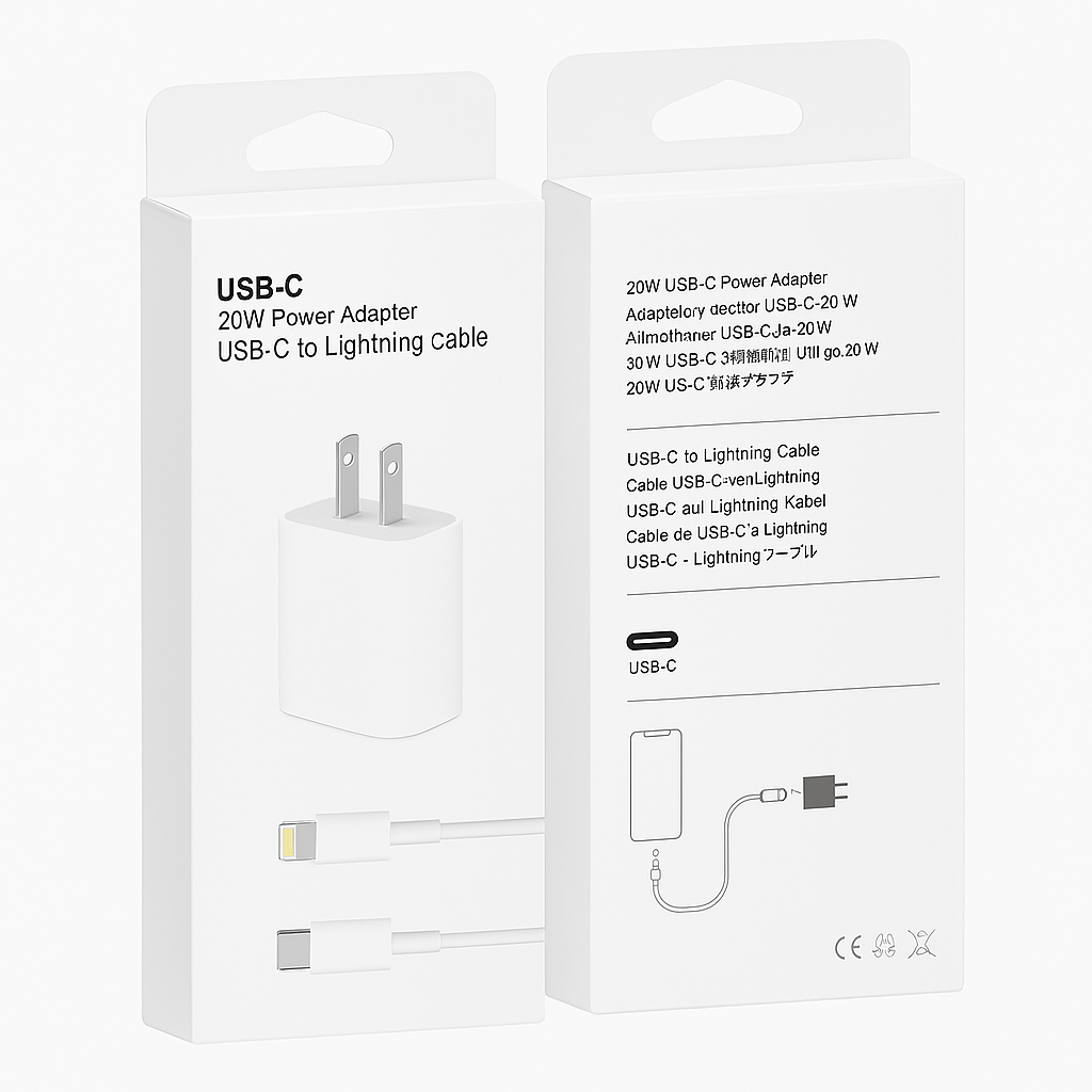  20W USB-C Power Adapter with Lightning Cable