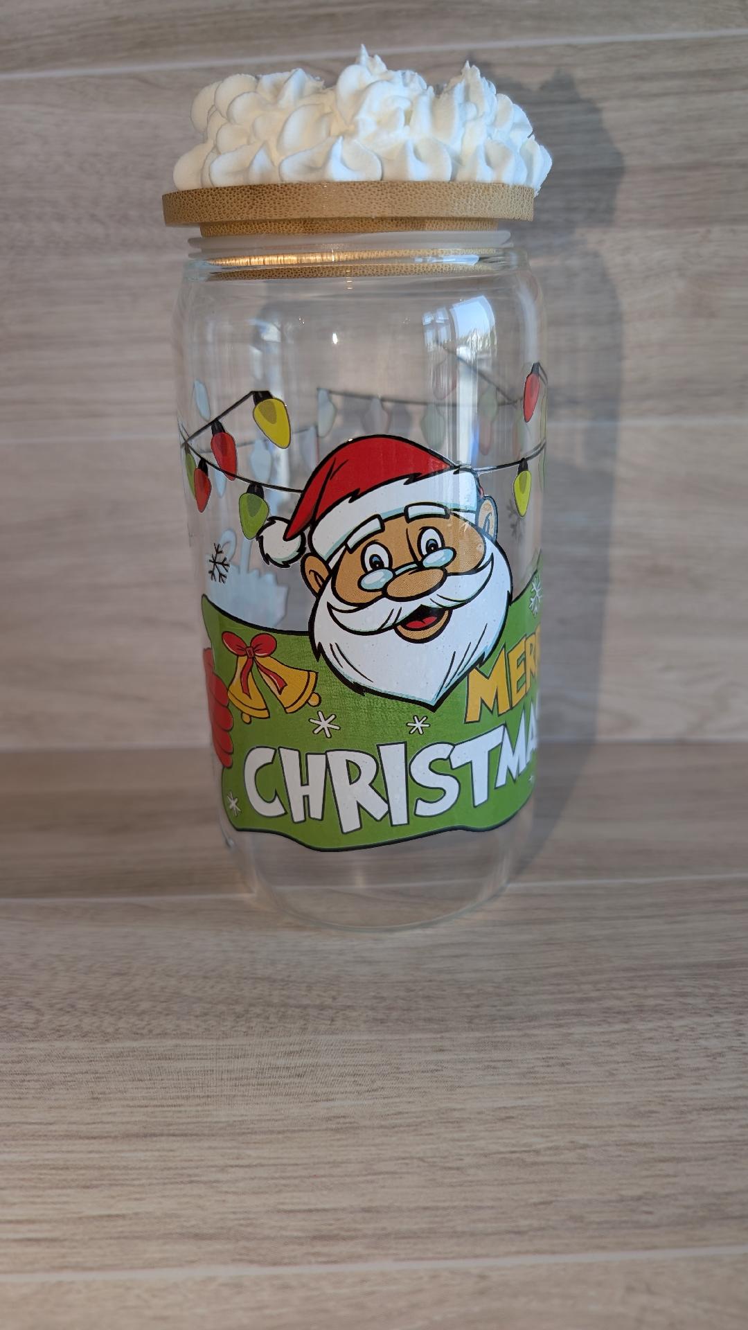 38.Santa Claus Christmas Glass tumbler