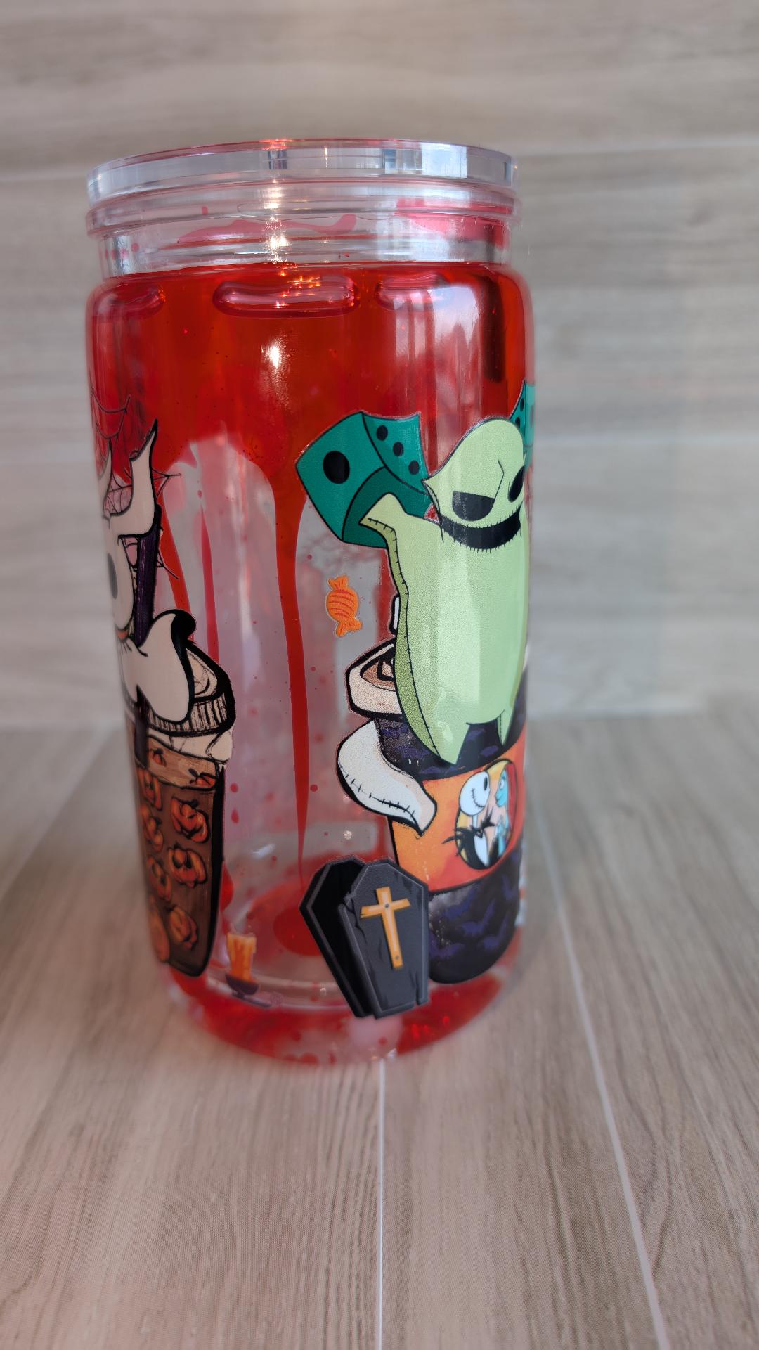 10.Ghost-Themed  Snowglobe Tumbler