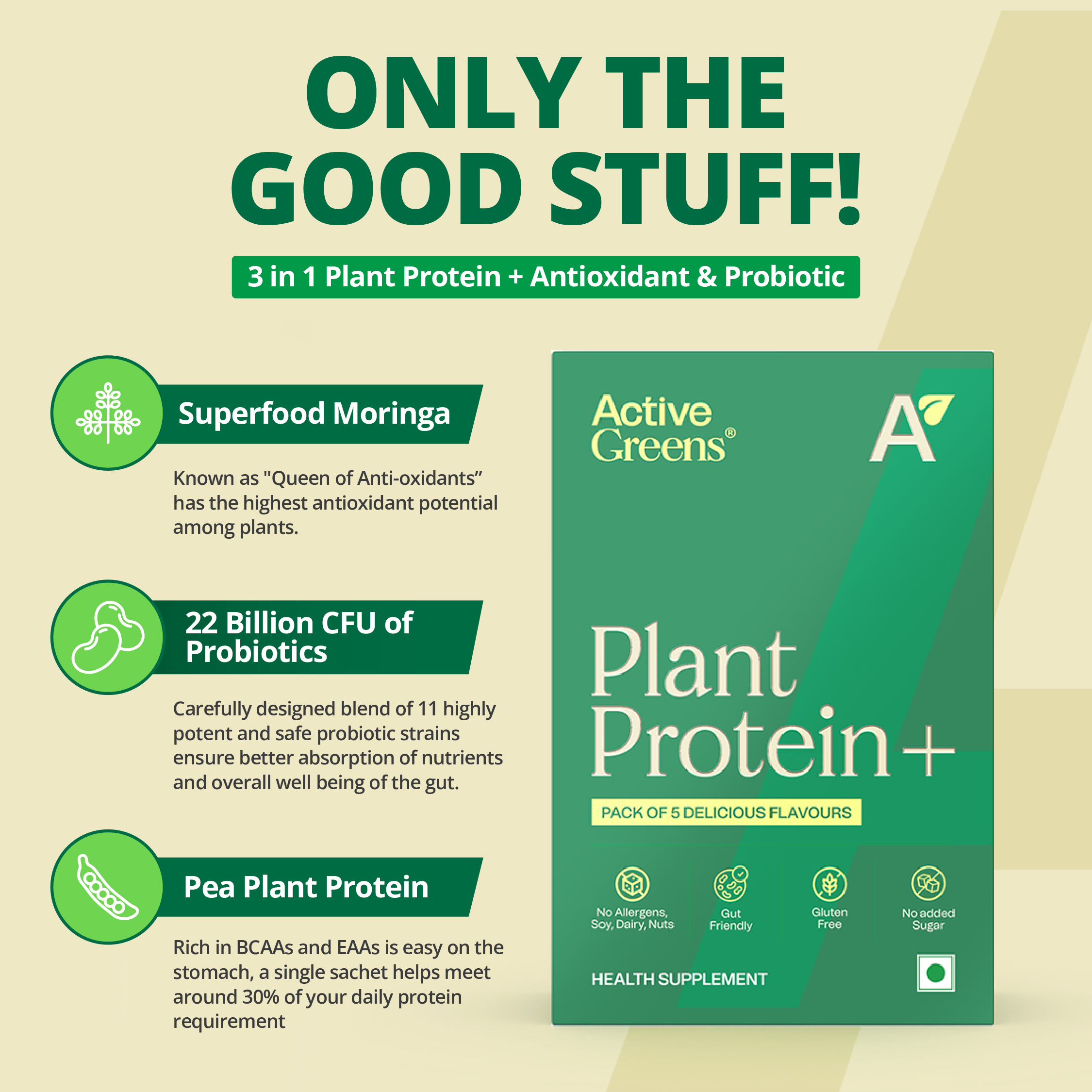 Active Greens Plant Protein+