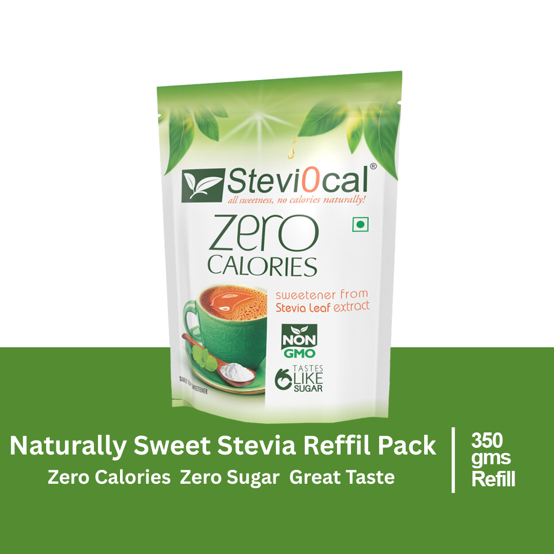 Stevi0cal Zero Calories Stevia Refill Pack-350 gm
