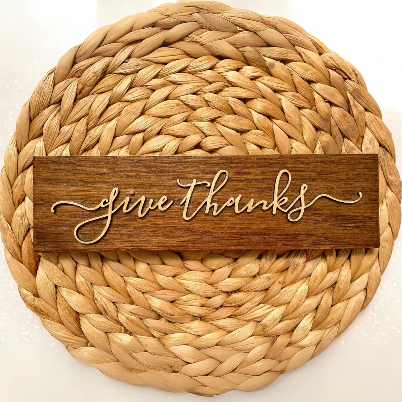 Give Thanks {Small Genesis board} - Handmade by Blessed Be