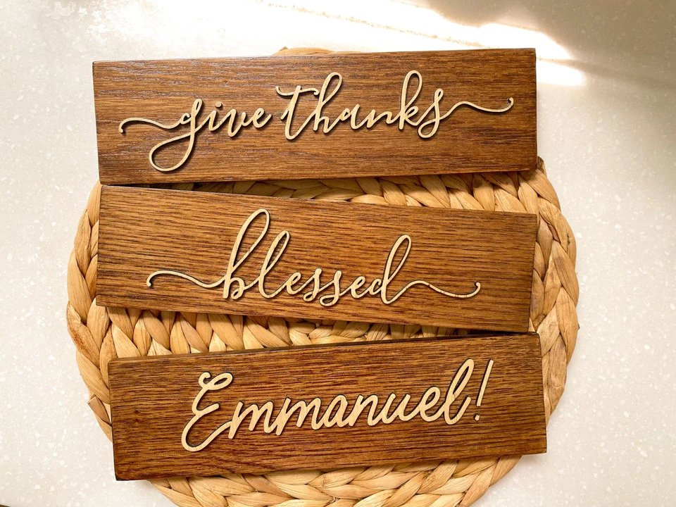 Emmanuel {Small Genesis board}  - Handmade by Blessed Be