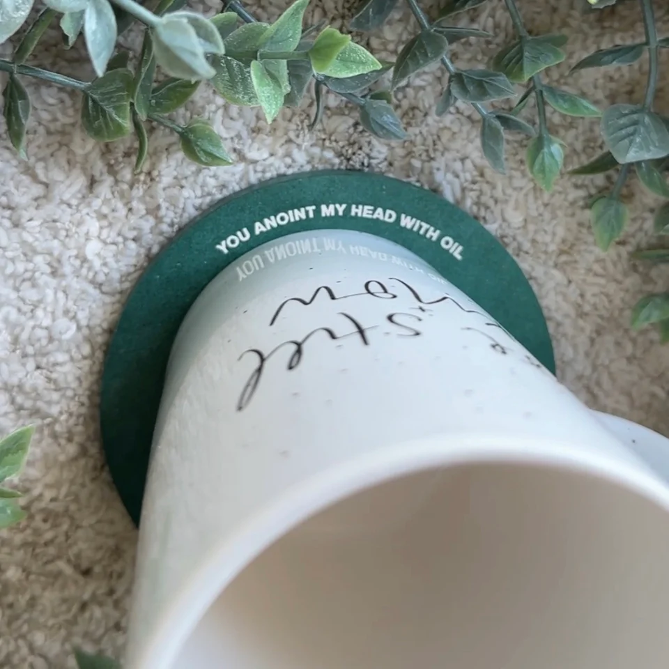 My Cup Overflows Coaster - Hand-Crafted by Blessed Be