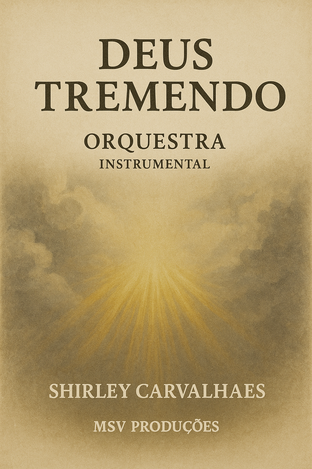 Partitura da Música "DEUS TREMENTO" - Shirley Carvalhaes - Instrumental 