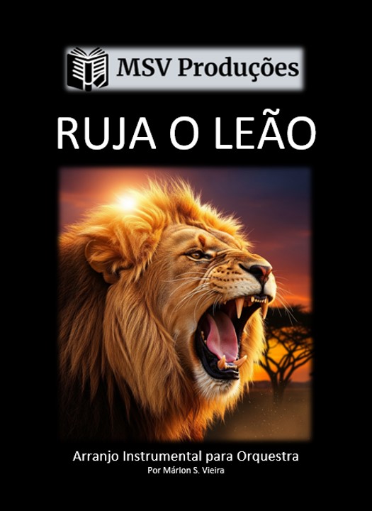 Partitura para orquestra "Ruja o Leão"
