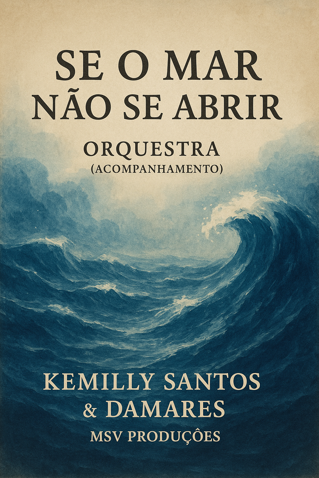 Partitura para Orquestra da música "SE O MAR NÃO SE ABRIR" - Acompanhamento