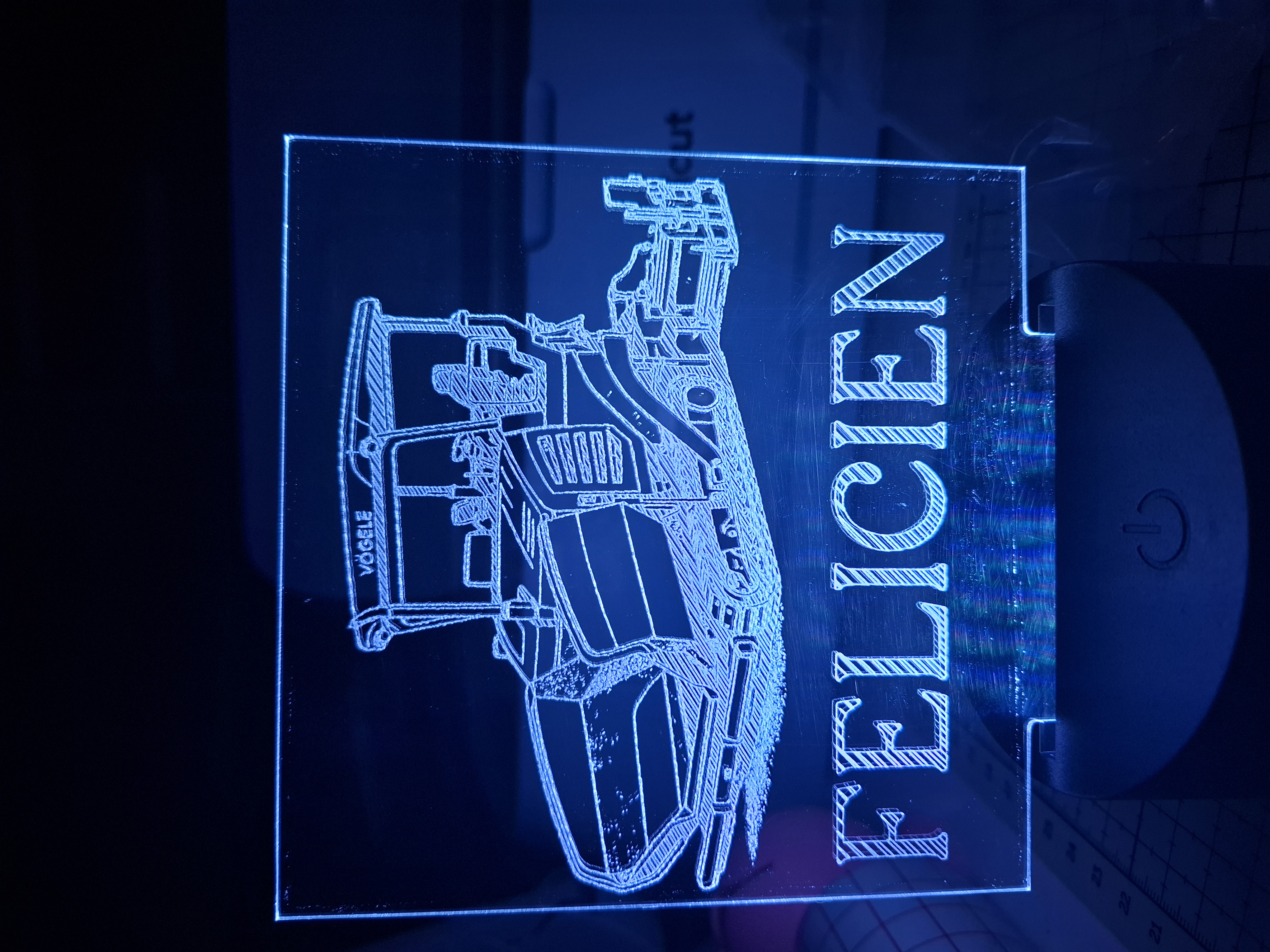 Lampe LED personnalisée