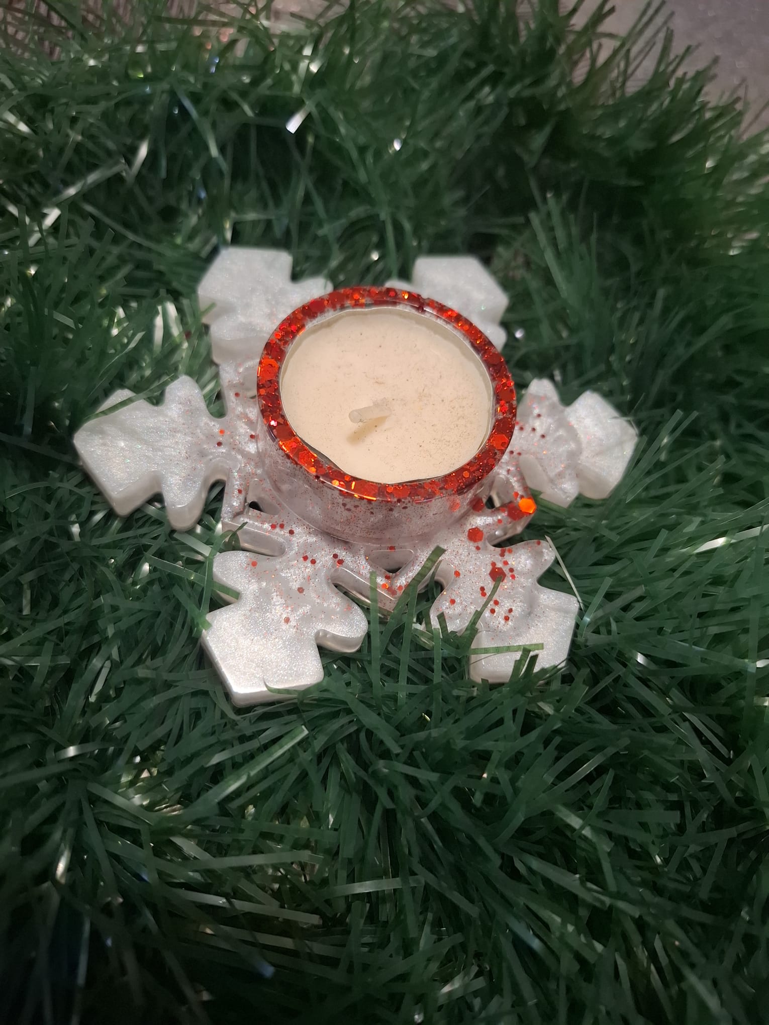 Bougeoir flocon de neige